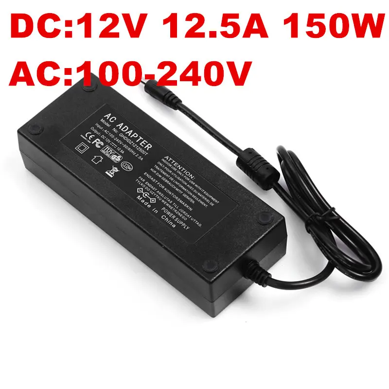 Адаптер питания 1 шт. 150 Вт 12 В 5 А EU AU UK|ac adapter|150w power adapterdc 12v |