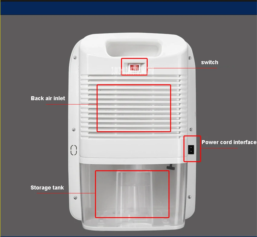 CJ-1503 Тихий домашний очиститель воздуха, осушитель подвального помещения осушитель 85 Вт сушилка для влажности подходит 100 л Емкость резервуара для воды 240-в