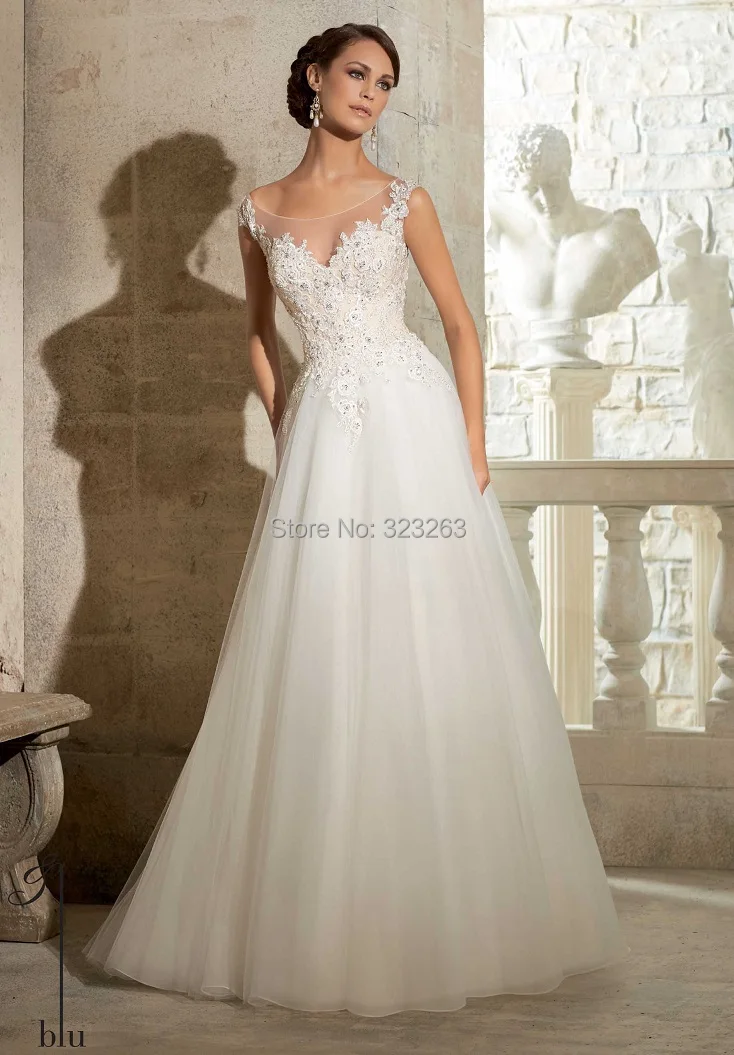 Beaded Cap Sleeve Organza Princess Wedding Dresses Sheer Beaded Cap Sleeve Organza Princess Wedding Dresses Sheer Neck A Line Open Back With Court Train Nf244