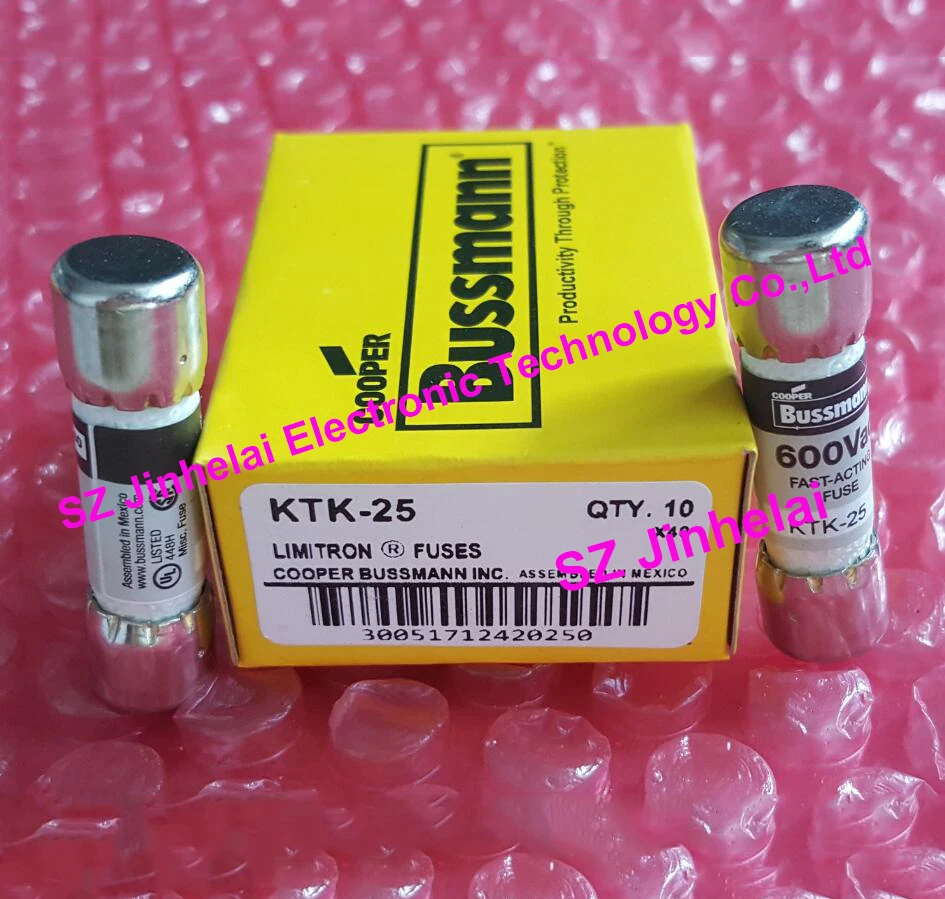 

New and original KTK-25 Fast-acting Supplemental fuses 25A 600V 10*38mm