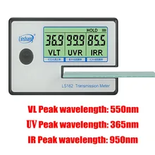 LS162 оконный Тонирующий измеритель солнечной пленки, УФ-оттенок метэ снятого стекла, спектрометр, тестер стеклянной пленки linshang