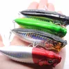 AOCLU wobblers Super Quality 4 Colors 80mm 15g Hard Bait Minnow Crank Popper Fishing lures 6# VMC hooks tackle floating surface ► Photo 2/6