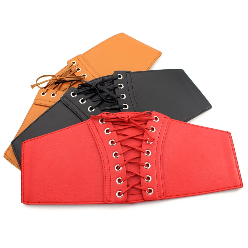 

2017 Wholesale High quality Hot sale Fashion Wide Slimming body belts for women Elastic High Waist Shaping girdle cummerbund