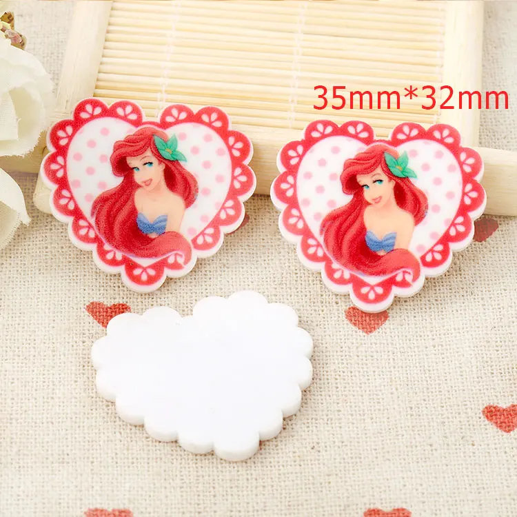 

10pcs/lot DIY resin cabochons accessories flat back resin planar girl