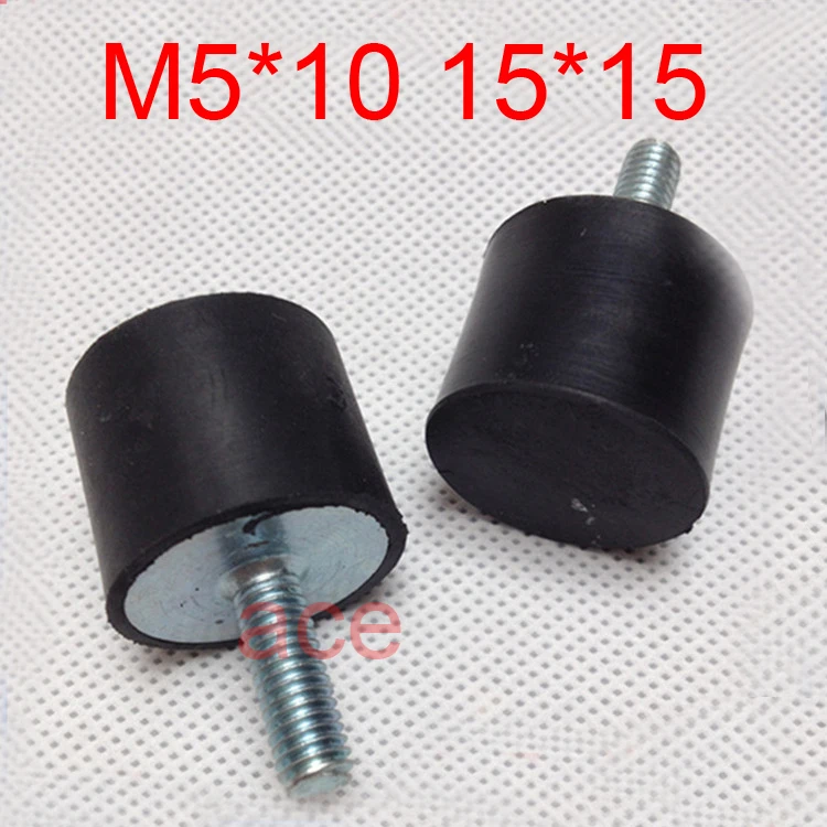 M5X10 D15*H15 M5 thread Male / rubber shock pad VE Type anti Vibration damper Rubber Shock absorbing Screw cushion | Обустройство
