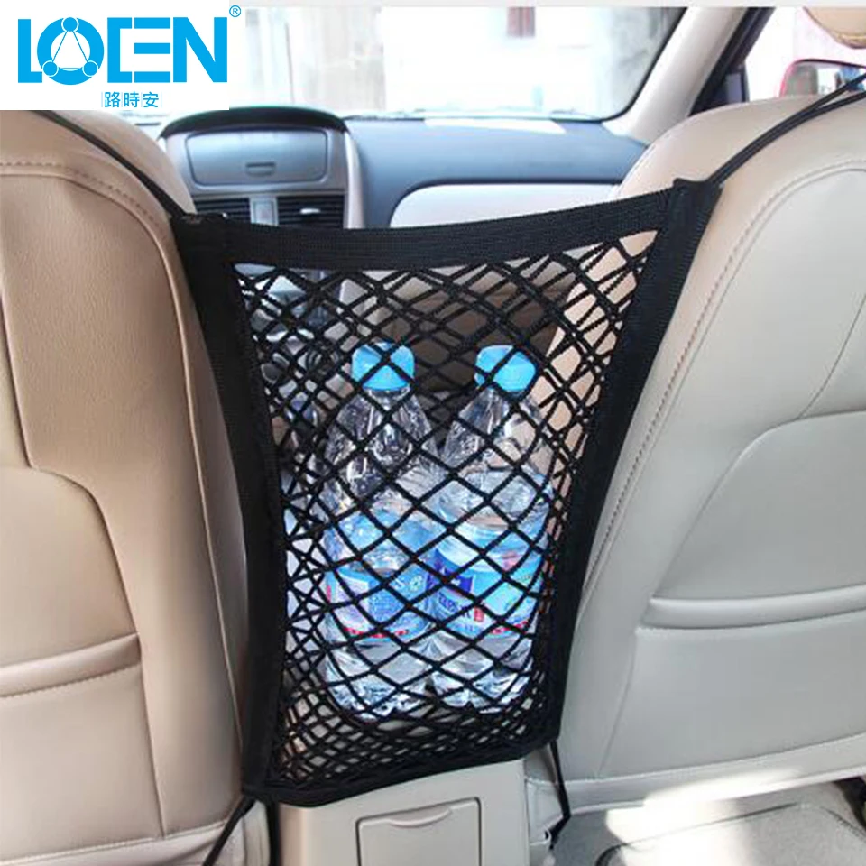 New Black Car Storage Net Organizer Pockets 33X23cm Car Elastic Seat Bag Mesh Truck Holder Hooks Hanging For Tools Mobile Phone New Black Car Storage Net Organizer Pockets 33X23cm Car Elastic Seat Bag Mesh Truck Holder Hooks Hanging For Tools Mobile Phone