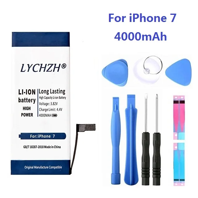 2018 новый мобильный телефон батарея для iPhone 7 оригинальный ёмкость 40000 мАч стикеры