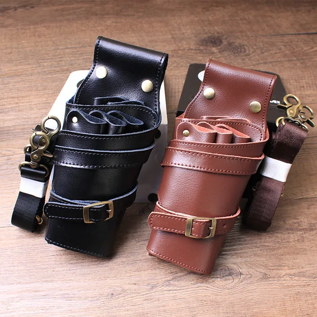 천연 가죽 헤어 케어 도구를 위한 조직적이고 편안한 휴대용 수납 솔루션