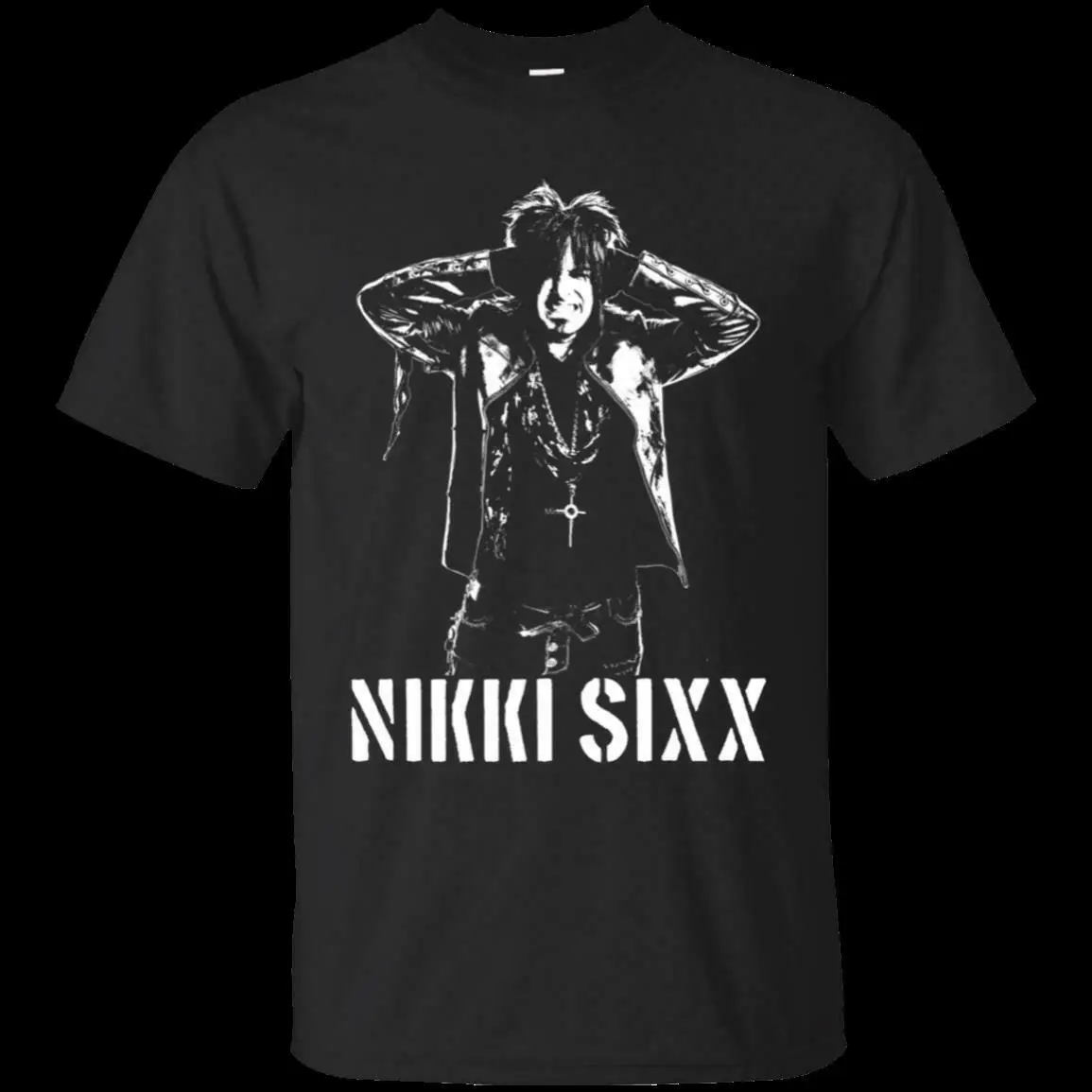 

Motley Crue Nikki Sixx The Dirt Dr Feelgood Bass Rock Band VTG T-shirt Men Fan Men Short Sleeves T Shirt Top Tee