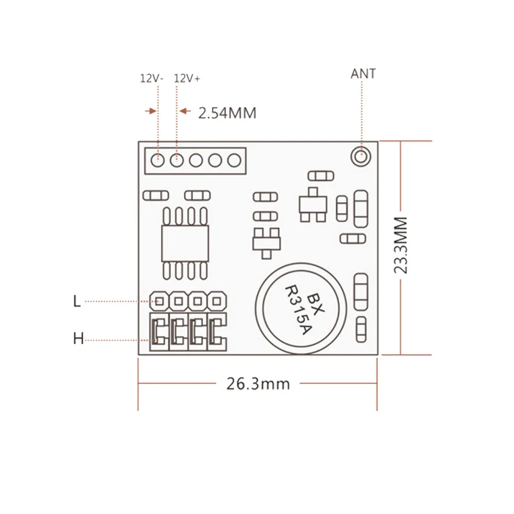 Высокая стабильность печатная плата Micro Дистанционное управление dc9v-12v rf Беспроводной передатчик модуль передачи сигнала