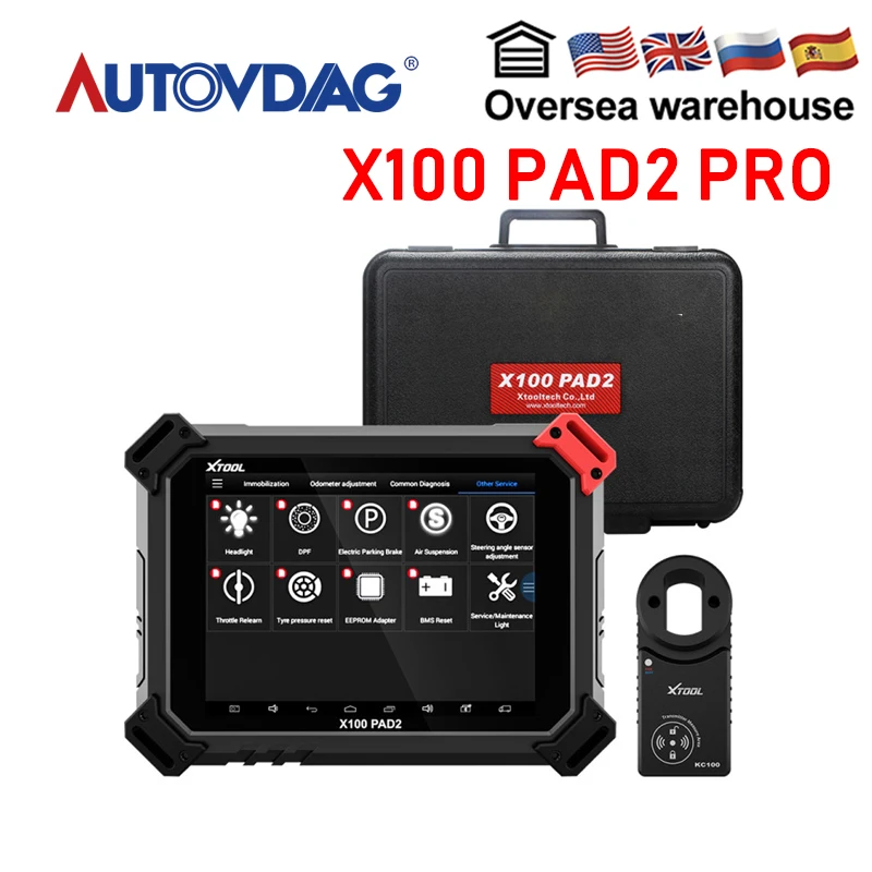 

100% XTOOL X100 PAD2 Pro OBD2 Auto Key Programmer EPB TPS DPF Oil Reset OBDII Code Reader OBD 2 Diagnosis tool Car accessories