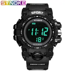 SYNOKE спортивные наручные часы Relojes Deportivos Herren Uhren светодиодный часы Reloj Shock часы Hombre подростковые цифровые часы мужские