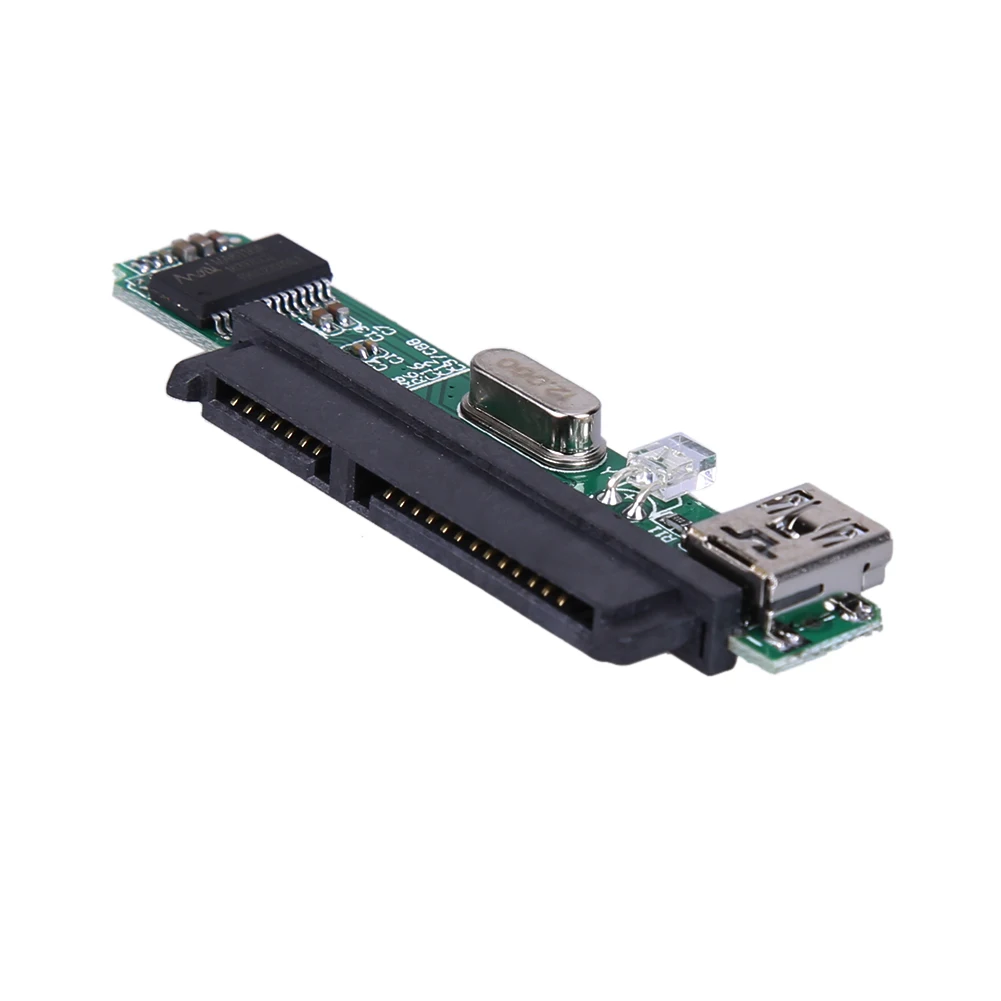 Дюймов SATA Женский IDE HDD SSD USB 2,0 до 7 + 15Pin мужской SATA адаптер конвертер для оконные рамы 98/SE/ME/2000/XP/Vista/Win7/win8 - изображение