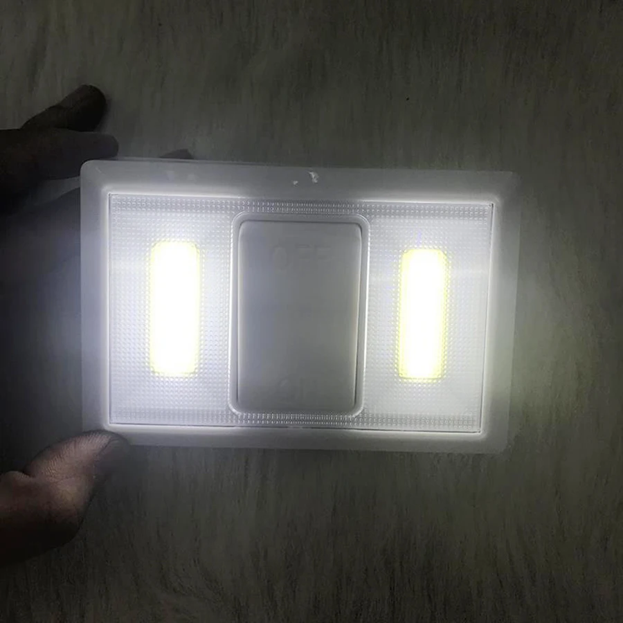 

Magnetic LED Night Light DC4.5V 2COB Wireless Wall Light Battery Operated For Emergency Light Kitchen Garage Closet Camp
