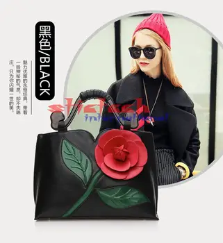 

by dhl or ems 20pcs Big Rose Flower Bag Ladies Women Handbag Luxury Women Bag Famous Vintage Women Bags