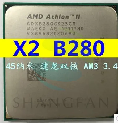 Двухъядерный процессор AMD Athlon X2 B280 B28 3 4 ГГц adx28oc 23gm Socket AM3 938pin|athlon x2|cpu processorsocket am3 |
