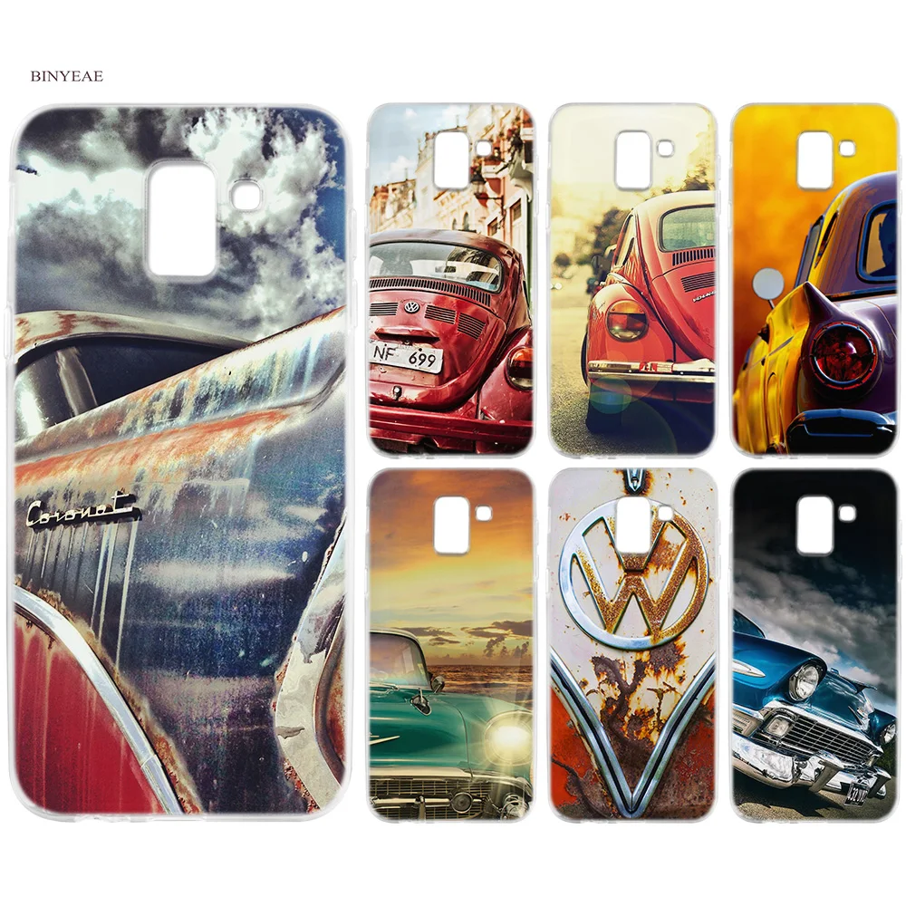 

BINYEAE Classic Vintage Old Retro Car Silicone TPU Case Cover for Samsung Galaxy J6 S8 S9 A6 A8 Plus J4 J8 2018 J3 J5 J7 2017