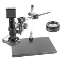 1080P 4K UHD HDMI промышленный микроскоп Цифровая видеокамера 90X 180X 300X C крепление зум-объектив для ремонта телефона Демонстрационный набор