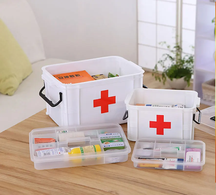 New Organizer Organizador First Aid Kit Box Large Home Medicine Chest