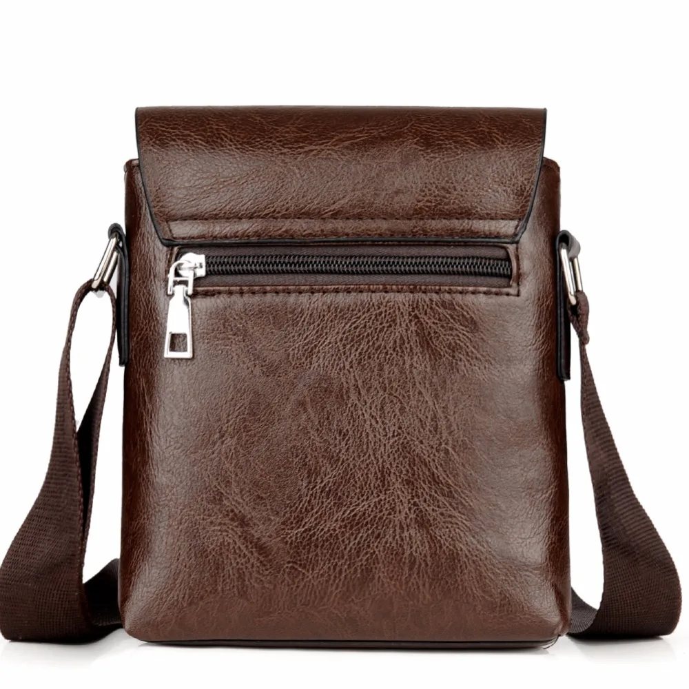 الرجال رسول أكياس بو الجلود الكتف حقيبة Crossbody حقيبة الذكور خمر بسيطة البني عالية الجودة الأعمال الرجال يد صغيرة