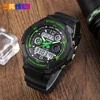 SKMEI Brand 50m Waterproof Children's Watches LED Multifunction Dual Time Quartz Digital Kids Wrist Watches Children Dress Watch 1