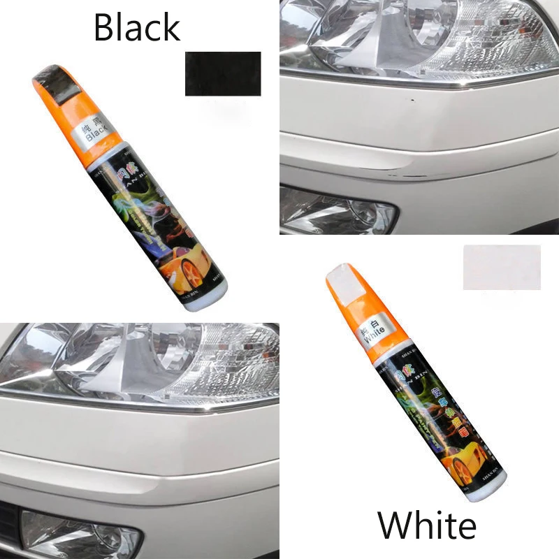 Color Name: 1pcs White Car-Styling Car Scratch Repair Pen Fix it Pro Car Tools for Peugeot 406 2008 3008 2017 Citroen C4 C5 Honda Civic Accord CRV Fit