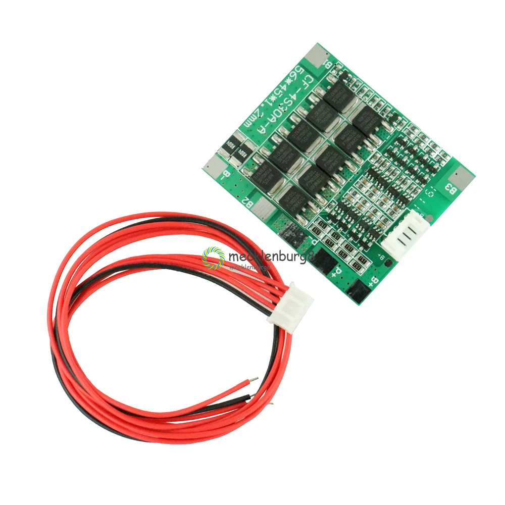 

4S 30A 14.8 V lithium-ion battery 18650 BMS packs PCB shield protection balance module integrated circuits electronic module