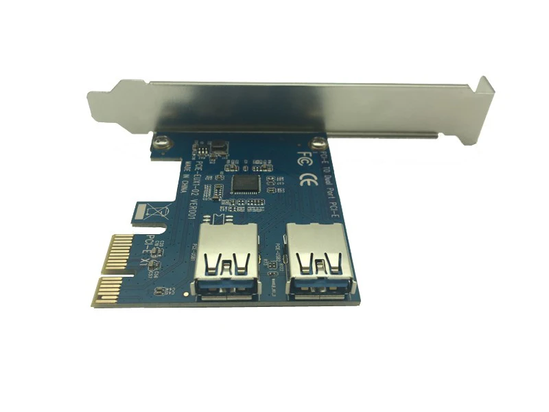 2 слота PCI E 1 Express 16X слот Внешняя Райзер карта адаптер плата PCIe порт множитель