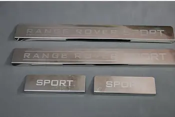 

4pcs Car Door Sill Scuff Plate Trim For Land Rover Range Rover Sport 2006-2012