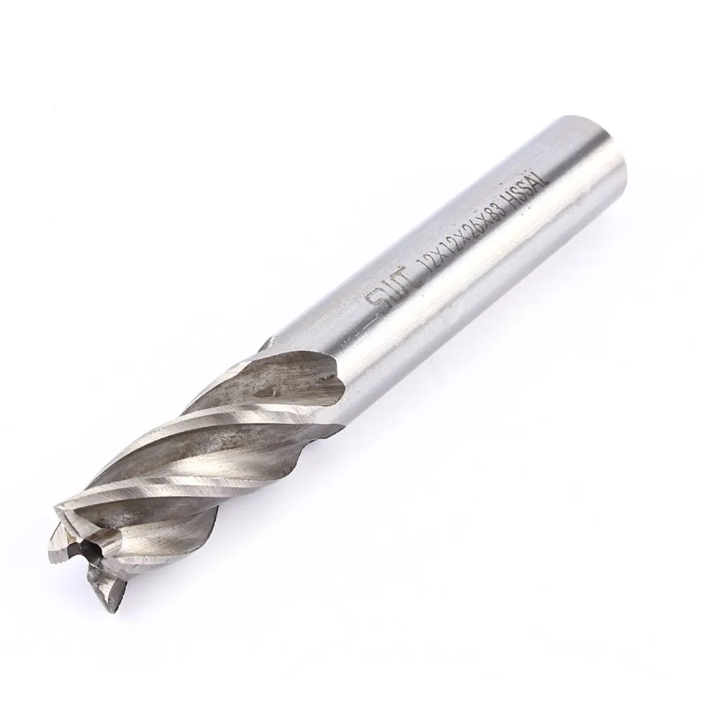

4mm 12mm 8mm 10mm 6mm Hi-Quality HSS CNC Straight Milling Cutter Shank 4 Flute End Drill Bit for Choose