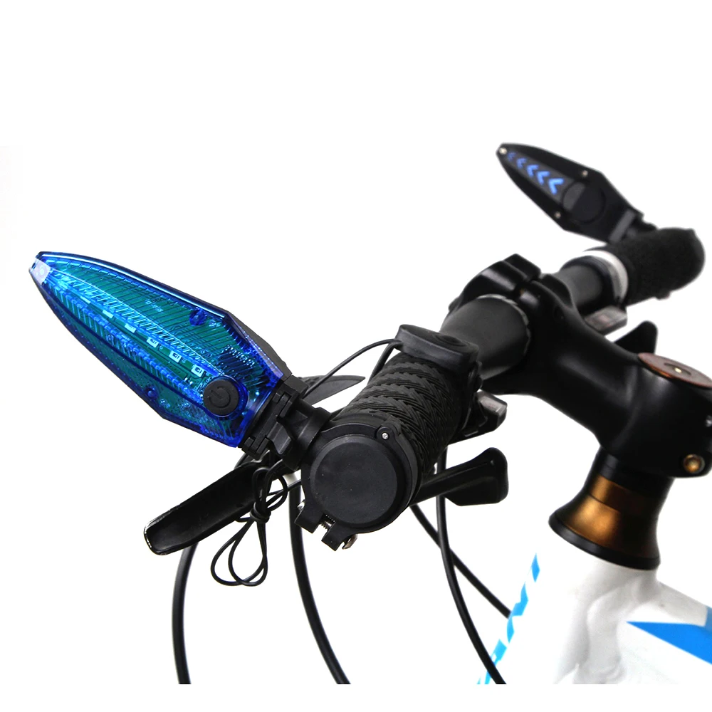 130 дБ велосипедный Электрический рожок светильник велосипедный звонок USB Перезаряжаемый водонепроницаемый руль сигнализации велосипедный Звонок светодиодный велосипедный полицейский светильник - Цвет: Синий