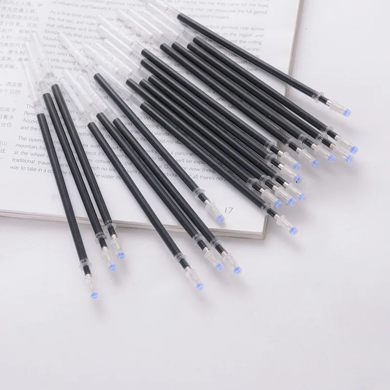 DELVTCH 32Pcs/Set Automatic Disappearing Refill Fading Cartridge Normal Temperature Ink Disappear Slowly Gel Pen Refill Ball Pen