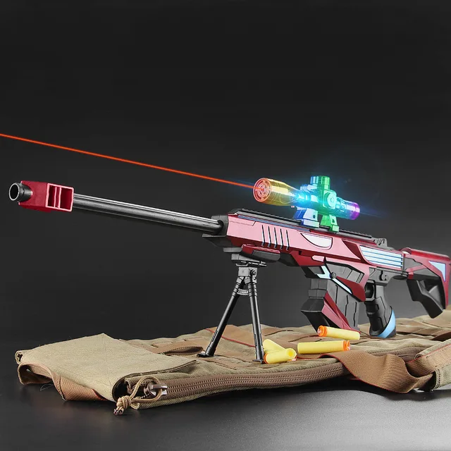 Plastic Safe Orbeez Gun Weapon Pistol Manual Gunshot Kid Boys Gift