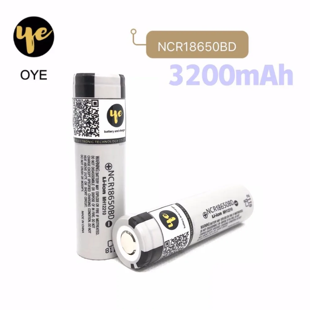 4 шт. NCR18650BD bateria 18650 литий ионная батарея литиевая аккумуляторная aa для Panasonic BD 3200mah