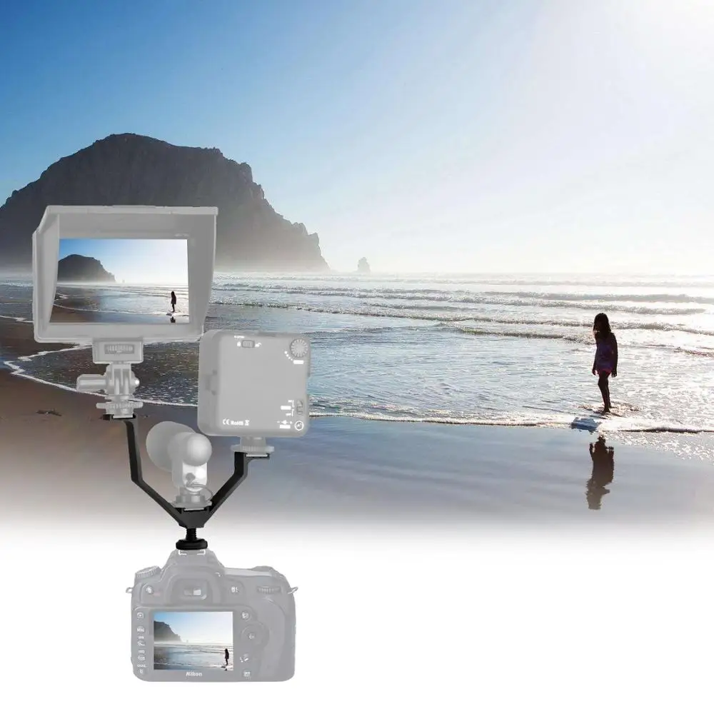 Camera-Triple-Mount-Hot-Shoe-V-Mount (2)