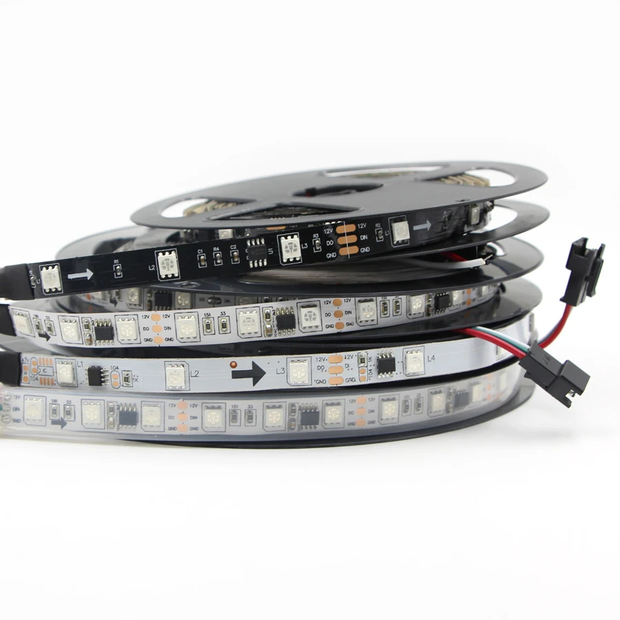 WS2811 IC RGB Светодиодные полосы света Полноцветный адресуемый программируемый