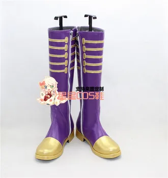 

Vocaloid Miku Magician Purple Long Cosplay Shoes Boots X002