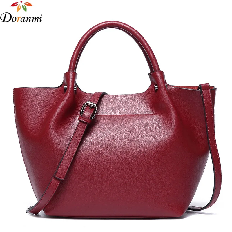 

DORANMI Large Tote Bag Women Cow Leather Handbag Classic Solid Genuine Leather Big Totes Luxury Brand Designed Bags DJB311