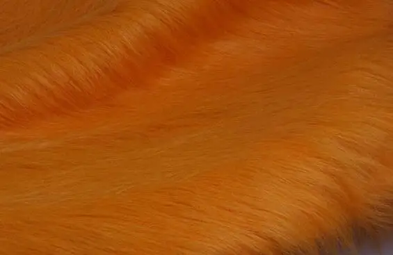 Искусственный мех Ткань, Имитация животных мех Ткань, Велюр ткань для пошива, ширина 1,6 м, по доступной цене для полметра - Цвет: orange yellow