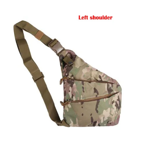 Tactical Men's Chest Bag Nylon Camouflage Sling Pack Male Travel Left /Right Shoulder Crossbody Messenger Bag Phone Key Pouch - Цвет: Синий