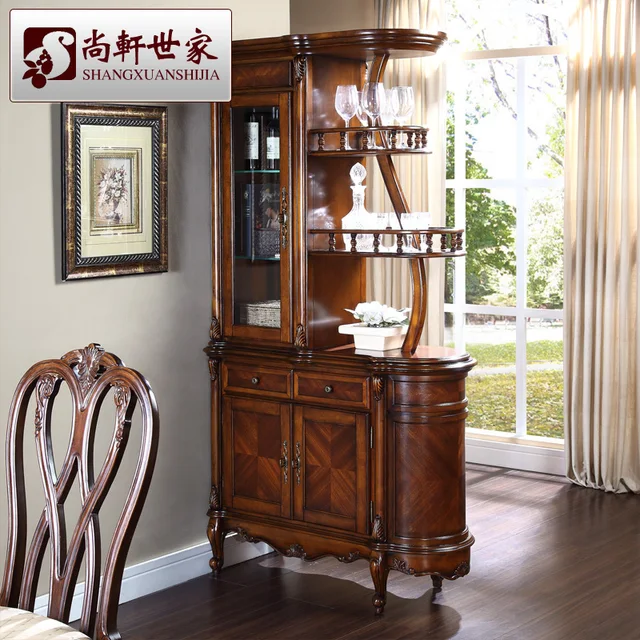 American Style Solid Wood Wine Cabinet Fashion Corner American Style Solid Wood Wine Cabinet Fashion Corner Parion Gl Bar Counter Console Storage