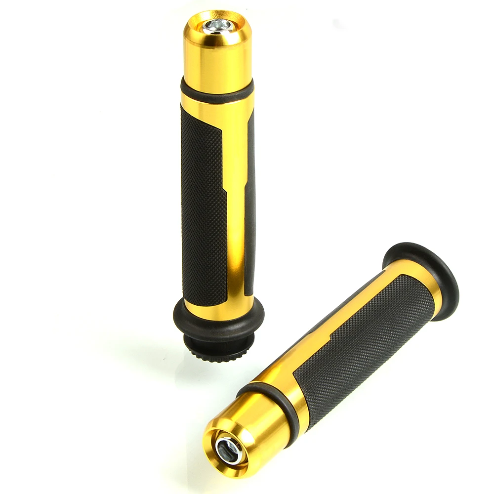 CNC сплав алюминия 7/8 &quot22 мм руль для езды на велосипеде и мотоцикле резиновые