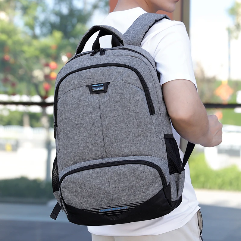 

Fashion Charging Laptop Men Backpack Student Oxford Cloth Wear Resistant Pack School Bags For Teenage Boys 2019 Mochila