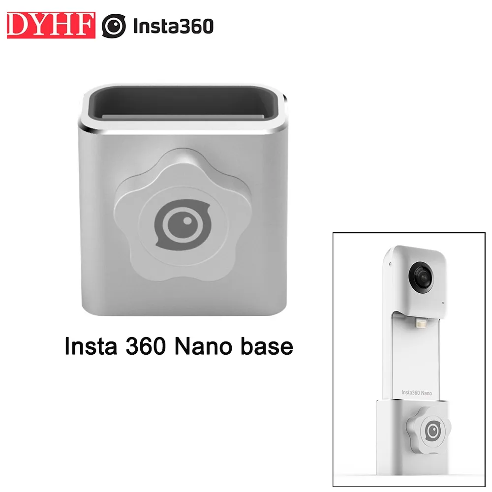 

Insta360 Aluminum Alloy Panoramic Camera Mount Base Holder Bracket w/ 1/4" Tripod Socket for Insta360 Nano