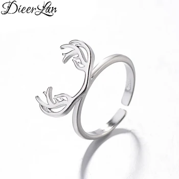 

DIEERLAN Hot Fashion 925 Sterling Silver Rings for Women Wedding Party Finger Rings sterling-silver-jewelry