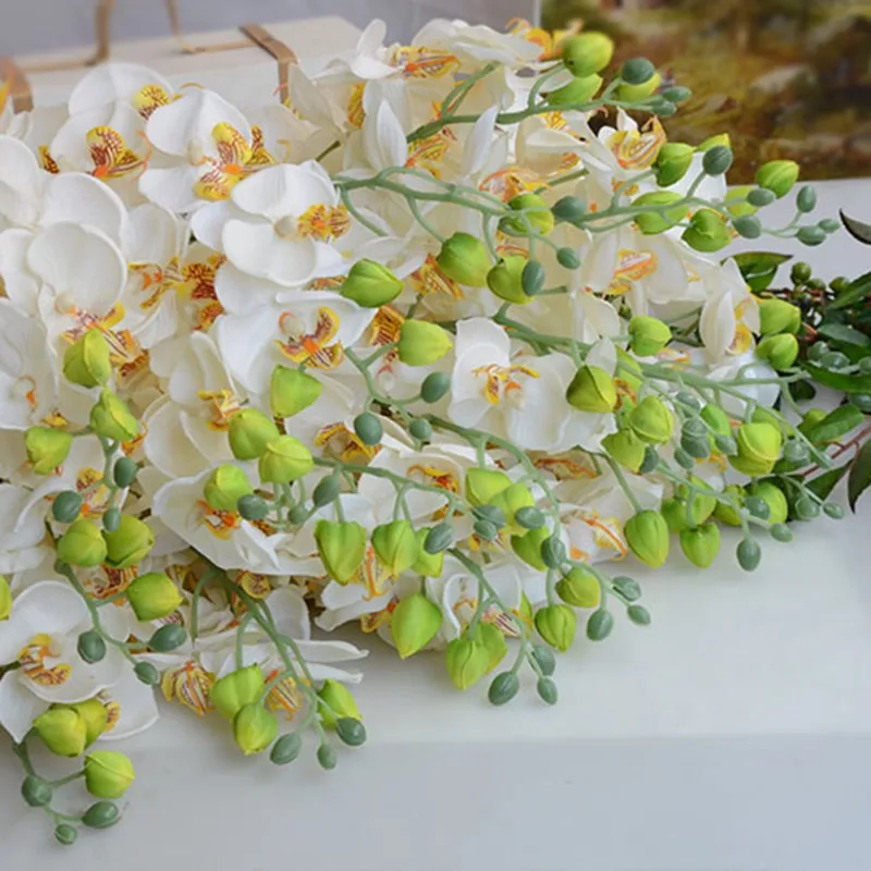 Новое украшение бабочка Орхидея искусственный фаленопсис латекс орхидеи цветок для свадьбы красота дома Свадебные цветы