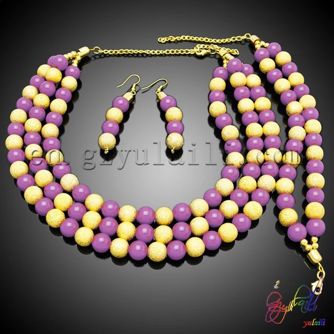 Yulaili Exquisite Jewelry Set Beaded Jewelry Costume Setjewelry sets