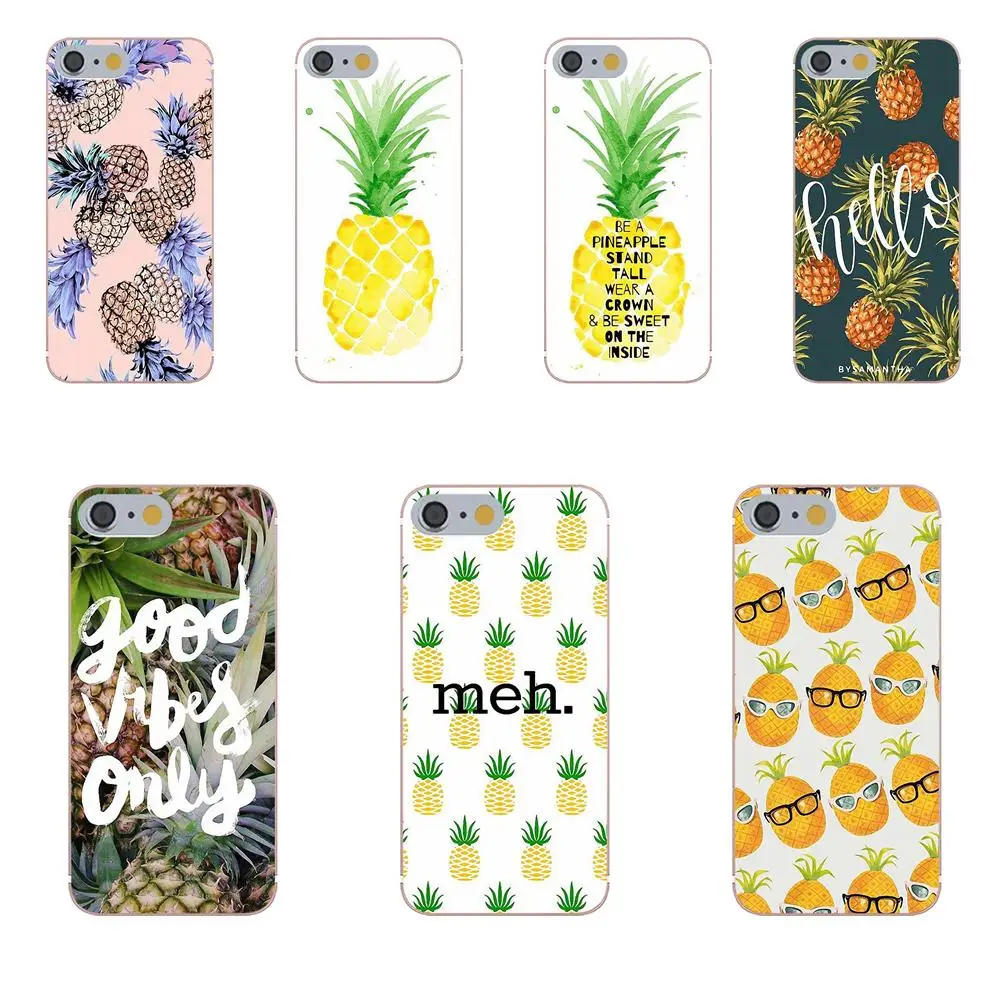 

Tpwxnx For Huawei Honor 4C 5A 5X 6A 6C 6X 7X 9 V8 V10 Mate 7 8 10 P9 P20 Pro Lite Play TPU Print Case Yellow Pineapple