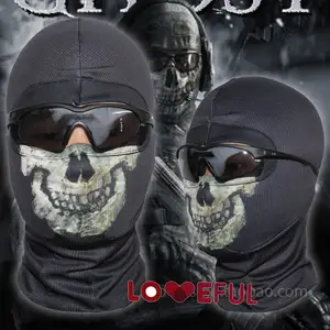 Lofytain COD:MW2 Ghost Skull Balaclava Ghost Simon Riley Face War Game  Cosplay Mask Protection Skull Pattern Balaclava Mask - AliExpress