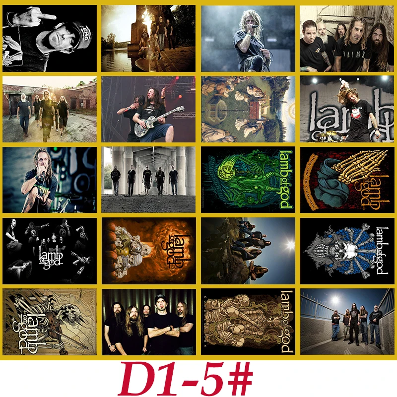 D1 5 # ягненка Бога рок фестиваль классический группа серии Стикеры 20/за штуку
